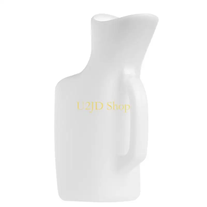 U2JD 1000ML Portable White Camping Travel Car Toilet Female Women Urine Urinal Bottle