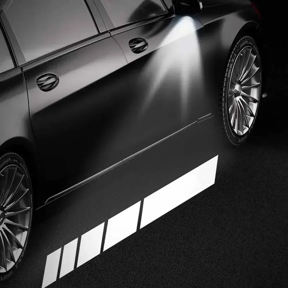 W212 Rearview Shadow For AMG Light 2pcs LED Rearview Mirror Light For Mercedes Benz W213 W205 W177 GLC GLE AMG Mirror
