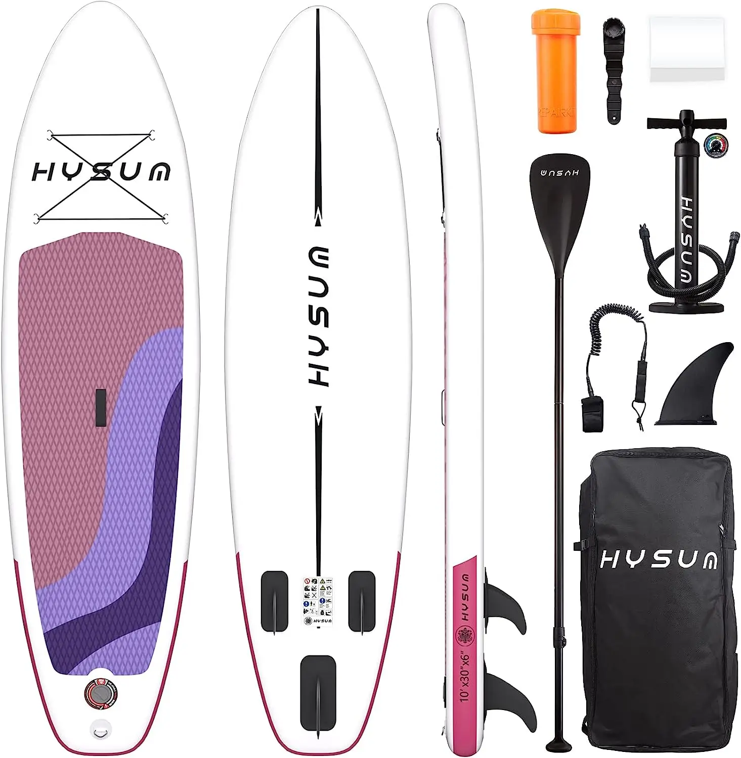 Tabla de paddle portátil de Pvc de doble capa, Sup, tabla de surf inflable, mochila plegable