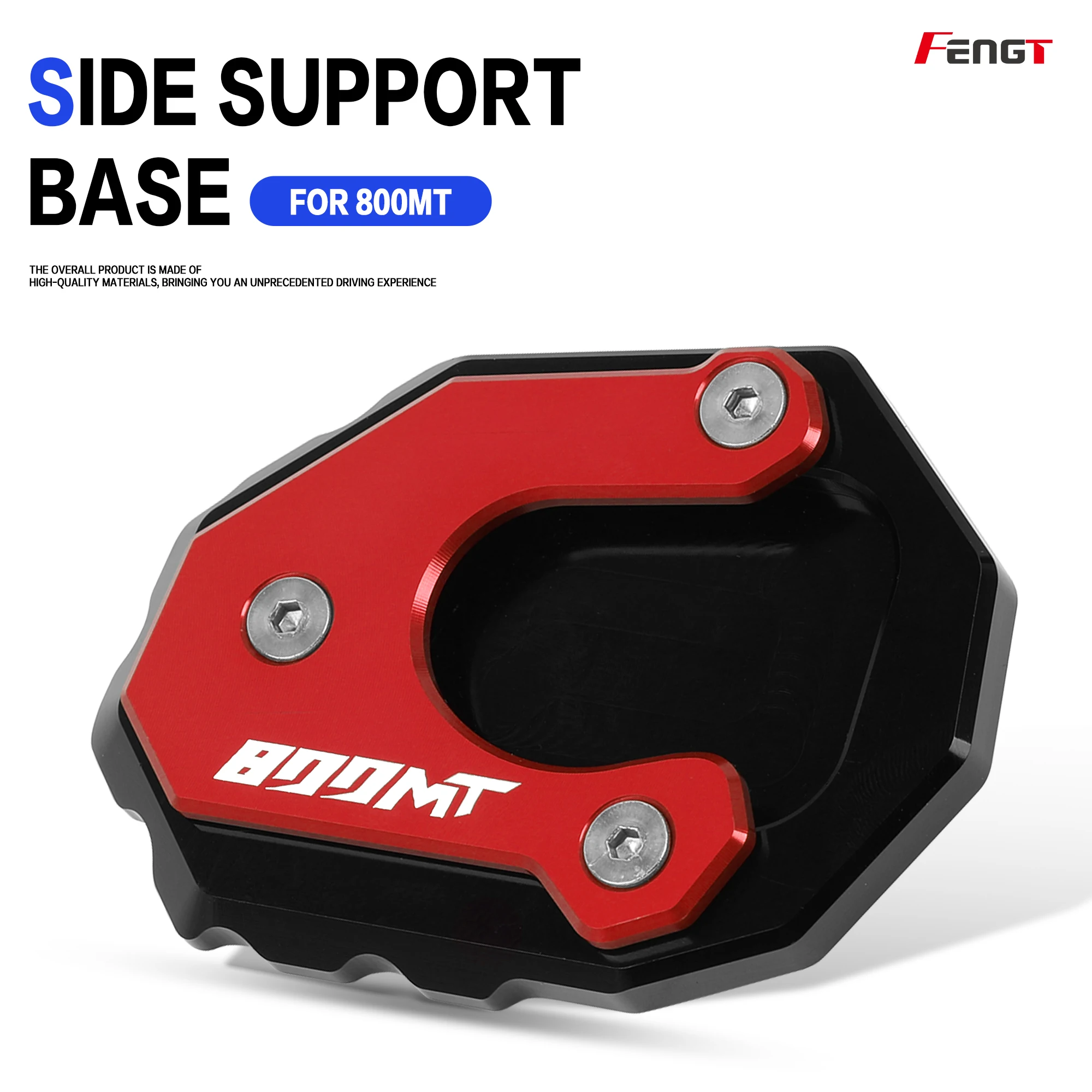 Enhanced Motorcycle CNC Kickstand Foot Extension Pad Support Plate Pedal Footrest