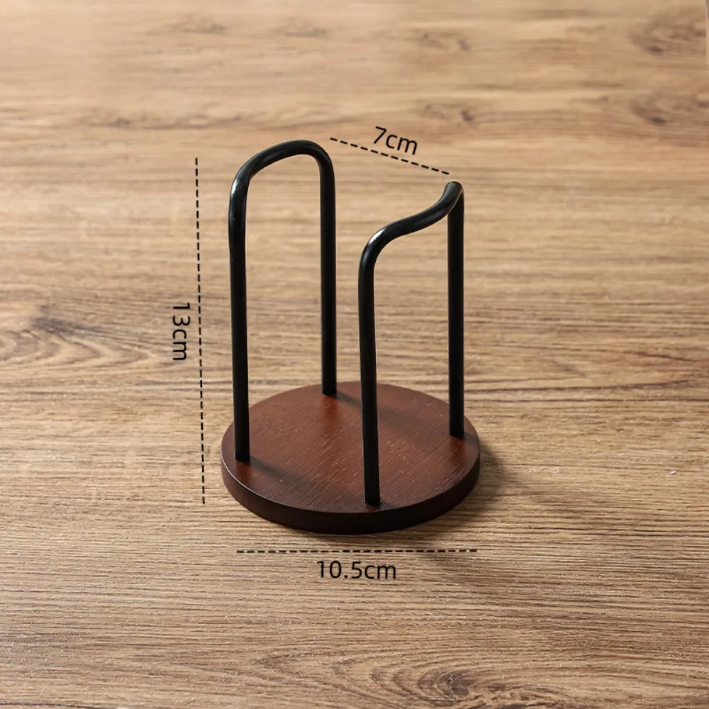 Wooden Paper Cup Holder Disposable Cups Desktop Coffee Table Storage Shelf Tea Mug Organizer Kitchen Office Accessory