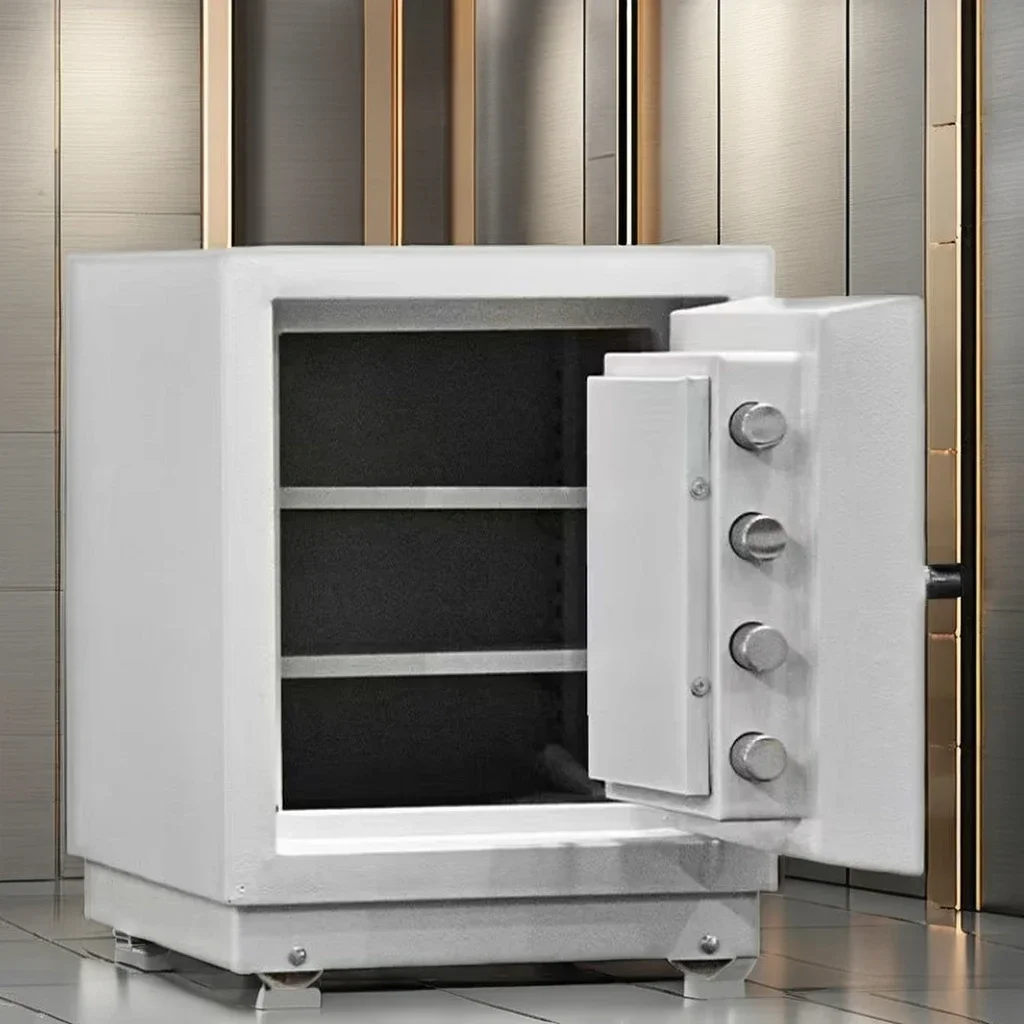 Fireproof Anti-Theft Security Safe Deposit Box Fingerprint Lock Steel Material for Home Bank Office or Hotel Use 3