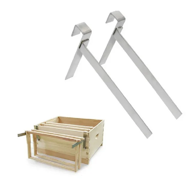 2Db -Os Kiegészítők Méhkate Sügér Keret Tartó Méhész Szerszámok Támogató Tartókészlet Könnyű Telepítés Otthon Tartós Barkács Rozsdamentes Acél - Image 2