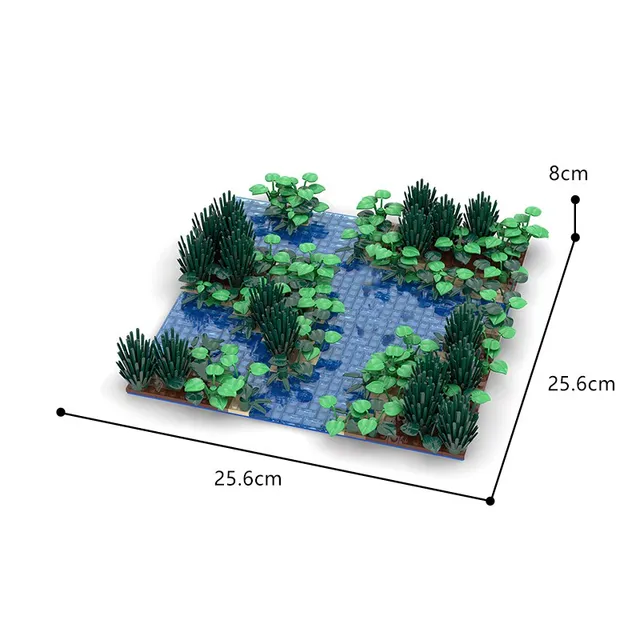 Buildmoc Creative Maple and Lake Forest Tree Rivers Natural Scenery Ideas MOC Building Blocks Toys for Children Kids Gifts Toy 5