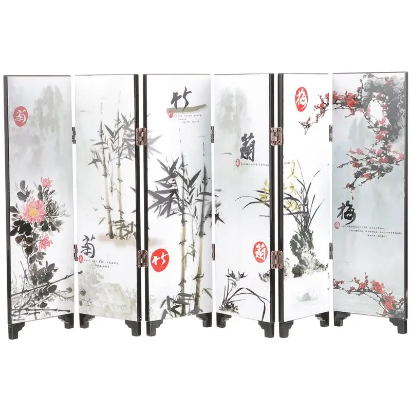 Room Divider Screen Mini Chinese Panel Screen Decorative Ornaments