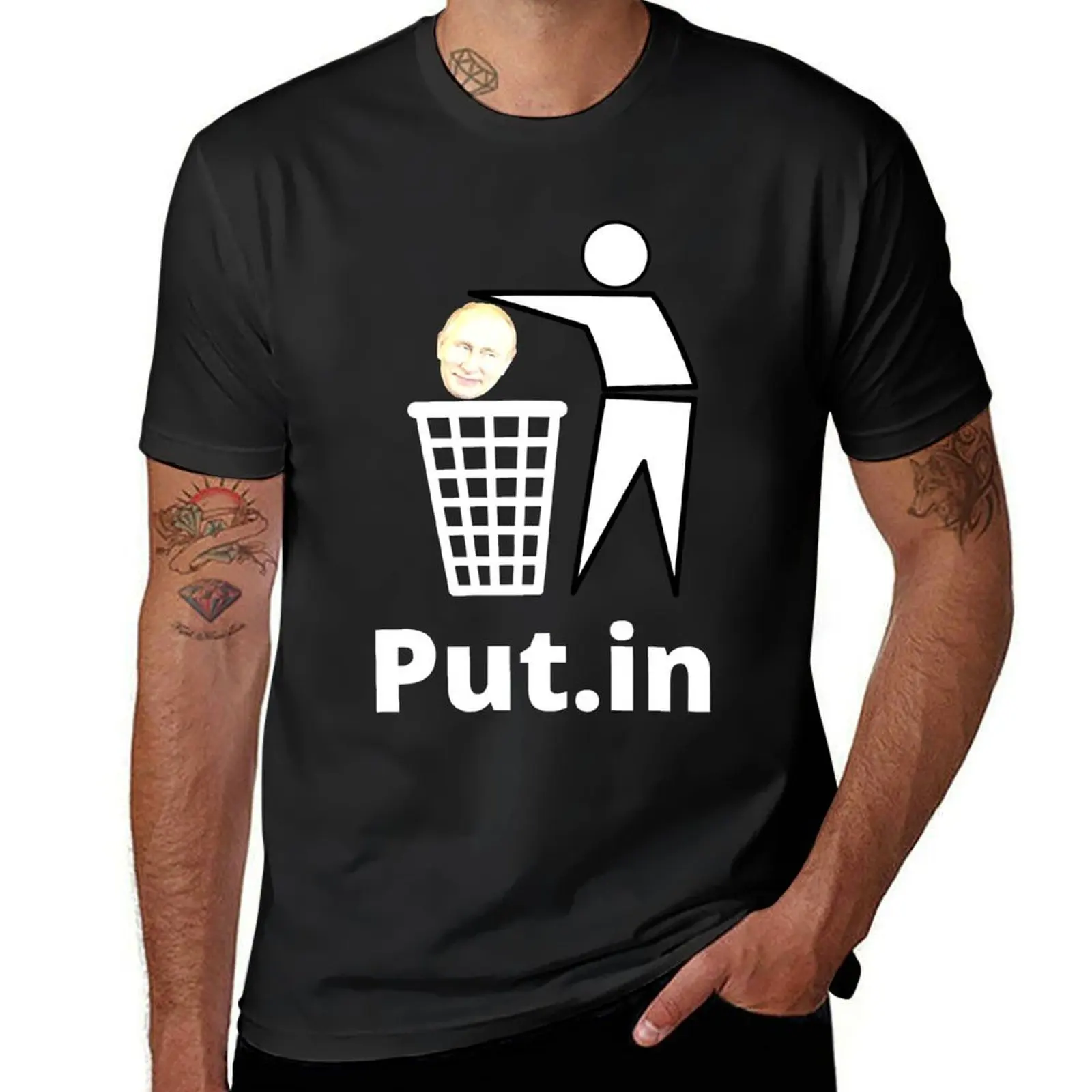 

Put.In Trash T-Shirt customs quick-drying tees customs design your own black t shirts for men