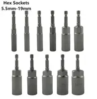 1PCS 80mm Length 1/4" Hex DriveSocket   Nut Bolt Drill Bits 1