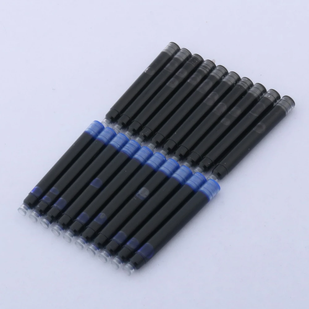 25pcs Universal Fountain Pen Ink Cartridges - Assorted Colors and Sizes for Stationery and Office Supplies