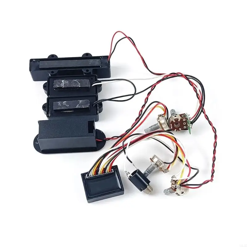 WEISUYUUS 3-Band EQ Preamp Kit For Electric Guitar & Bass - Includes Pickups & Tone Control