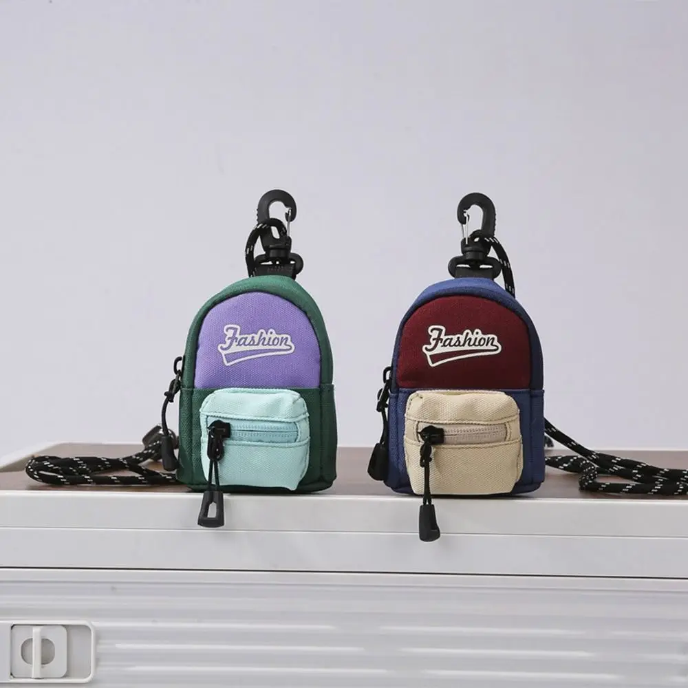 New Neck Hanging Coin Purse Daisy Printed Creative Portable Mini Backpack Key Bag Earphone Storage Bag Mini Hanging