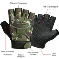 Kids Tactical Sports Gloves Protection AntiSlip Training Cycling Climbing Gloves for Children Outdoor Camping Boy Girl Gloves 2