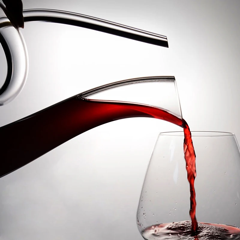 1500ML Crystal Swan Spiral Wine Decanter Creative Wine Separator Champagne Bottle For Family Bar wine aerator pourer,wine aerator decanter