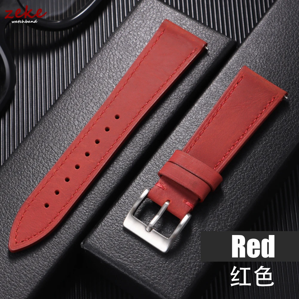 Timeless Vintage Leather Watch Band - Crazy Horse Style