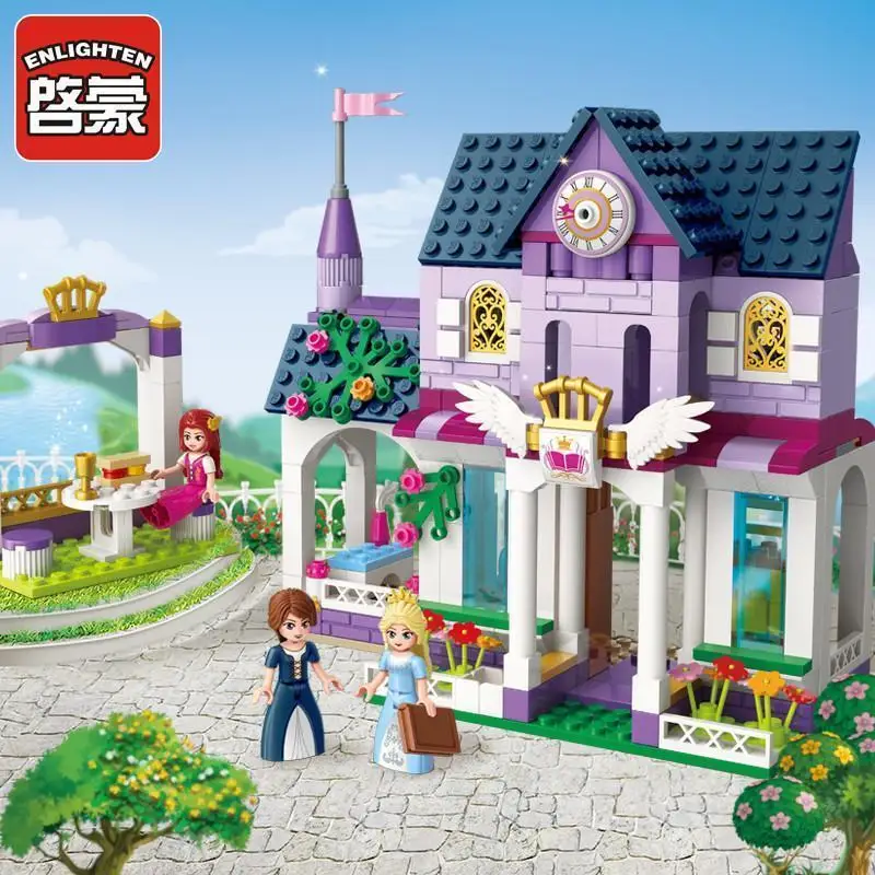 Keeppley Puzzle Building Block Leah Princess Suit Castle Girl Series Assemble Tabletop Ornament Gifts
