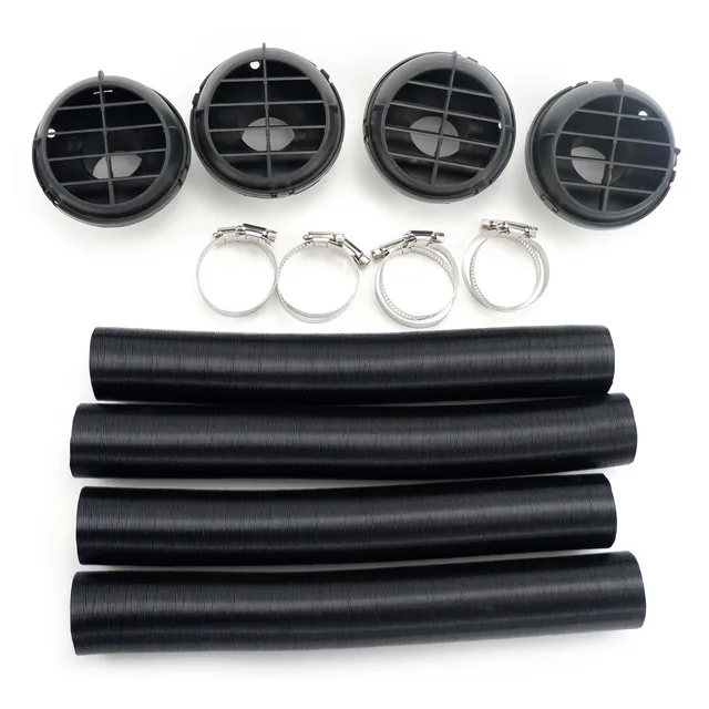Lot De 4 Conduits D’Aération 42 Mm Pour Chauffage Diesel - Compatible Webasto, Eberspacher - Tuyau Extensible 80 Cm - 5