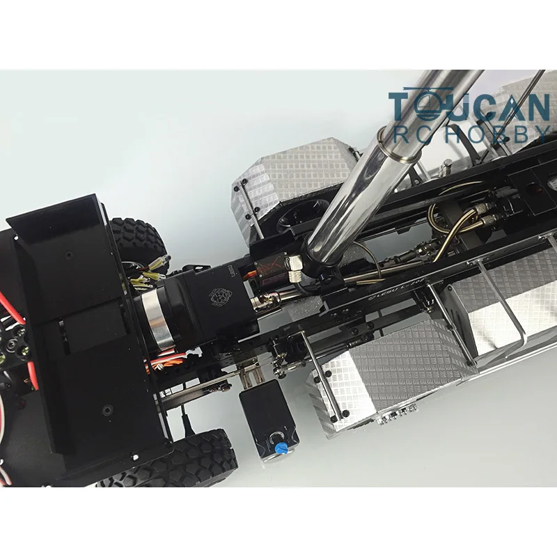 Lesu 1/14 8*8 Remote Control Hydraulic Dumper Truck Radio Esc For RC Diy Tamiyaya Man Tipper Model Thzh0199-Smt2 5