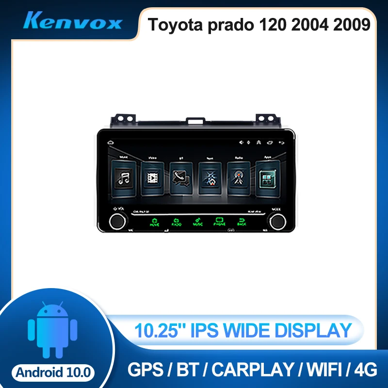

10.25" Android Car Radio For Toyota Prado 120 2004-2009 GPS Navigation Multimedia Video Player Carplay Autoradio Stereo Screen