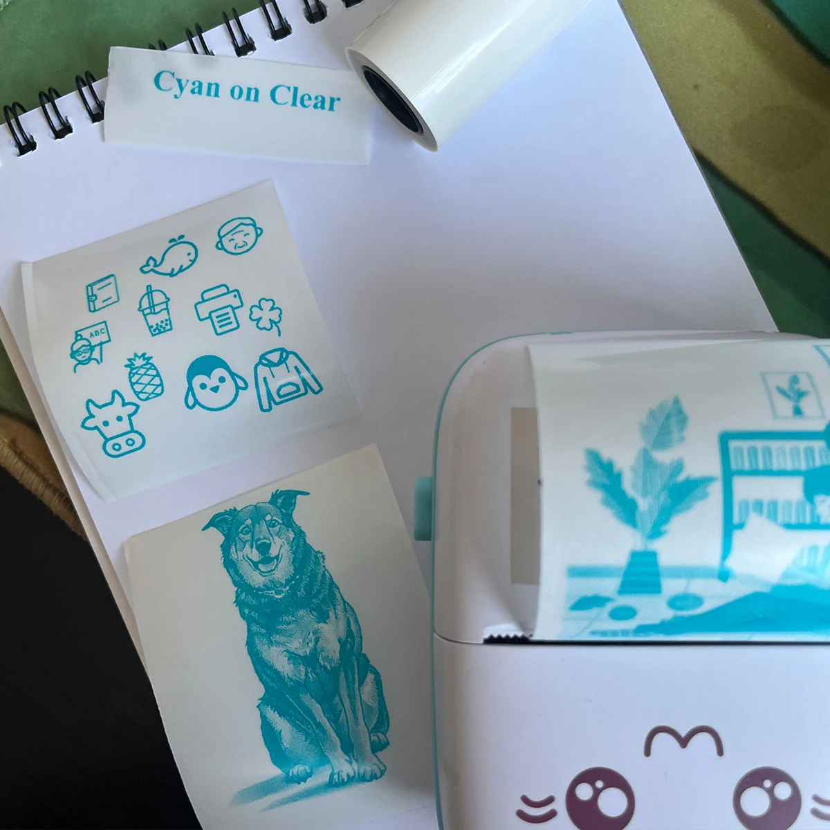 Transparent Self-Adhesive Thermal for Mini Portable Printers Even with Camera Light Surface Thermal Printing Paper, 57mm X 25mm