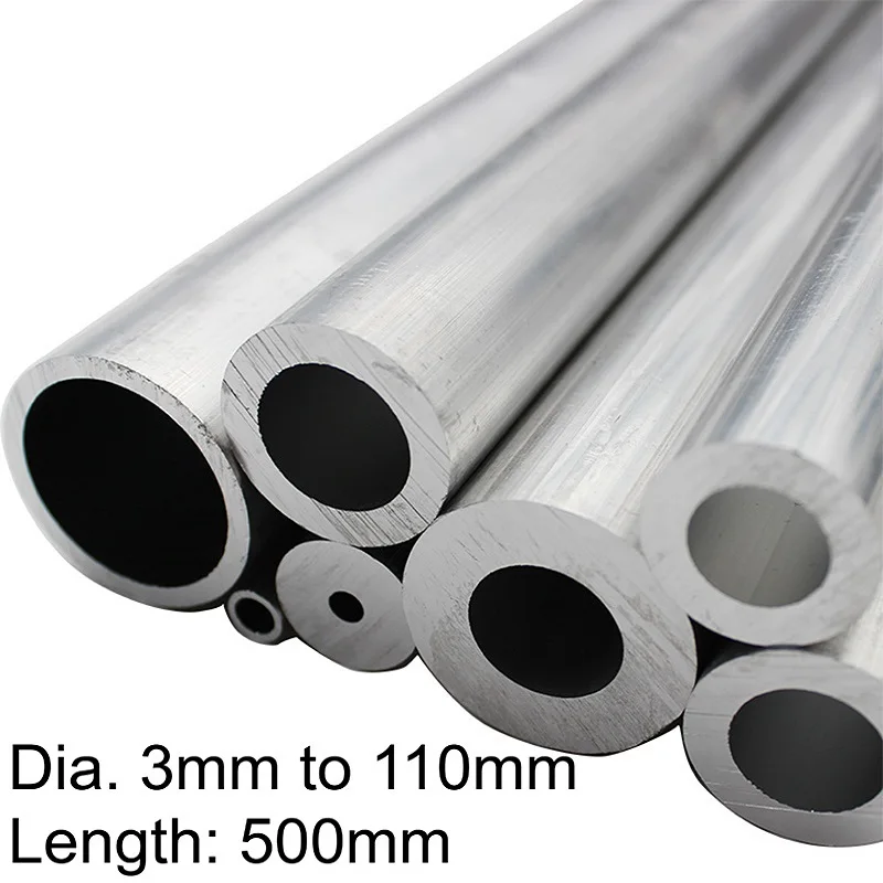 

Aluminium Alloy Round Tube Pipe 6061 Outer Diameter 3mm to 110mm Length 500mm Customized