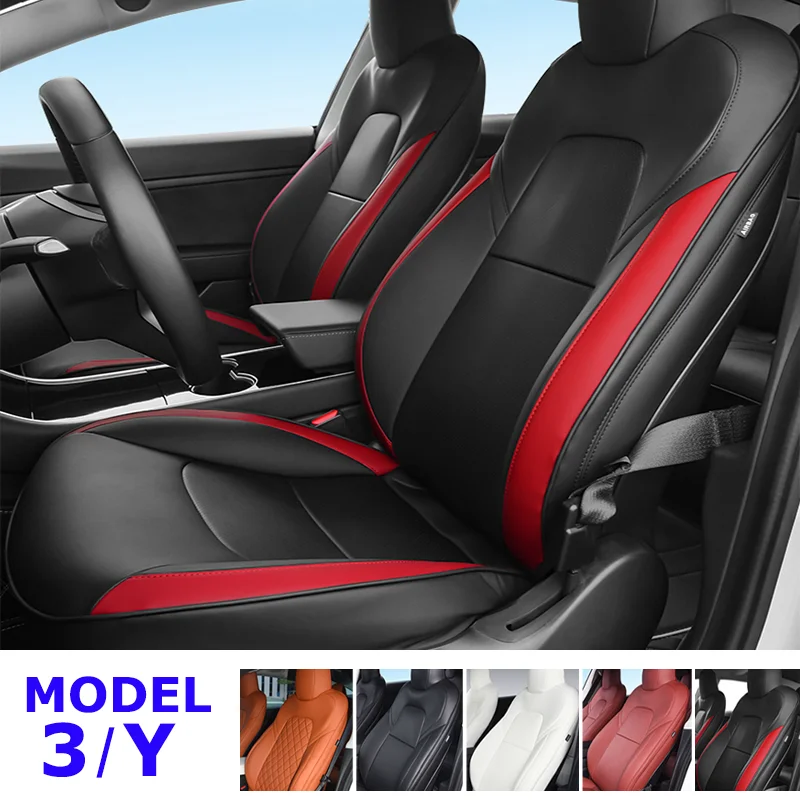 Neue Styles Volle Set Schwarz Rot Sitzbezüge Für Tesla Modell 3 Y