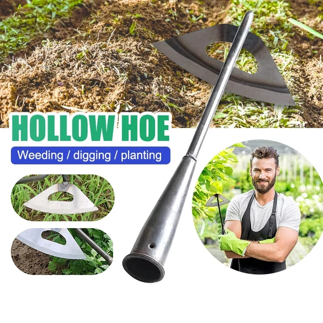 Hardened Hollow Hoe Garden Hoe Weeders Labor-saving Weeding Loosening Farming Tools Planting Rake Hoe Garden Hand Tools 4