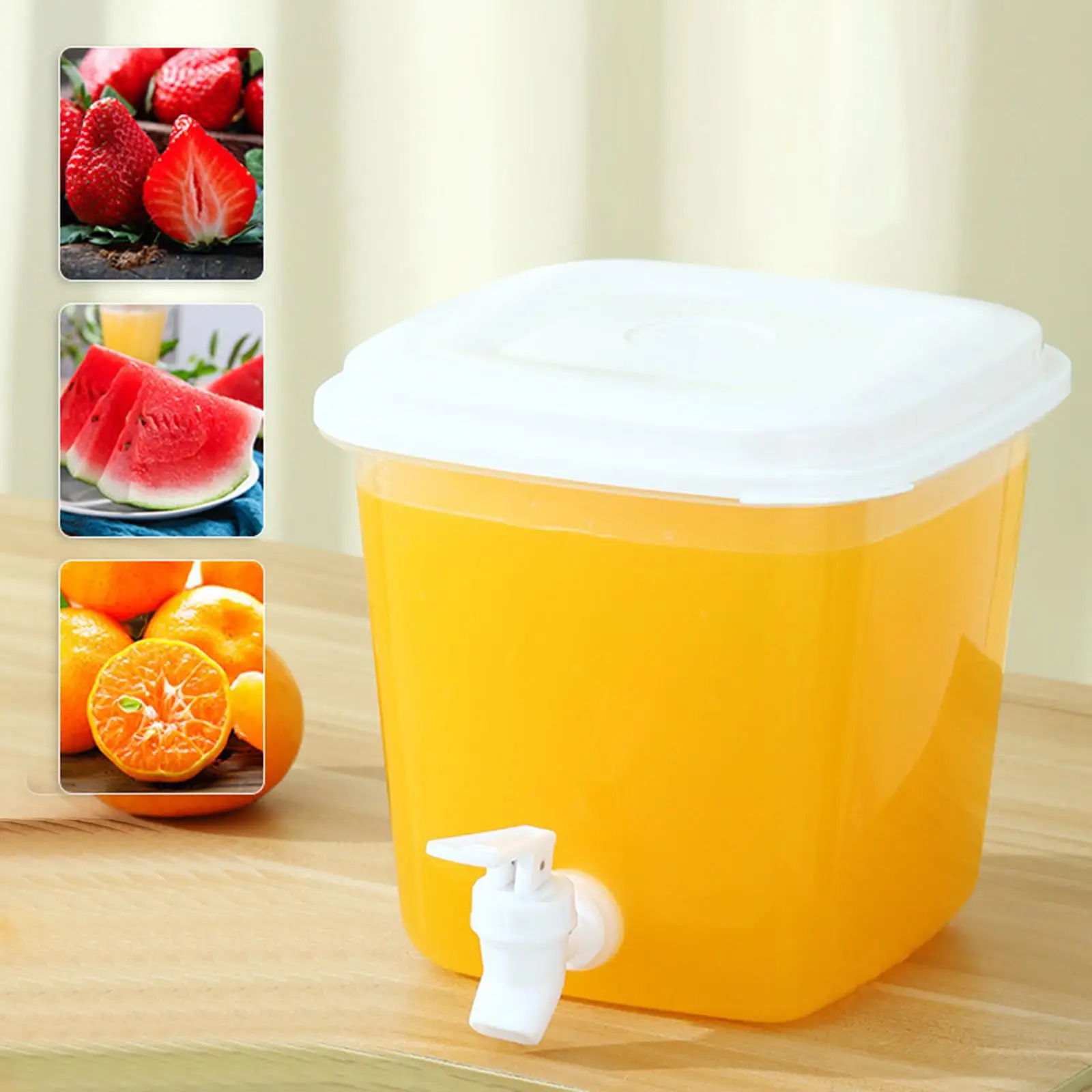 fridge pitcher Water Pitcher with Lid Heat Resistant Portable Pot Beverage  Container Cold Water Kettle Teapot for Restaurant - AliExpress