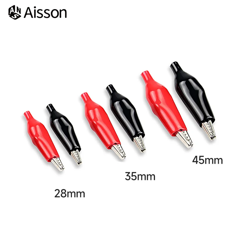 Metal Alligator Clips Electrical Clamp Testing Probe For Car Auto Battery 10pcs