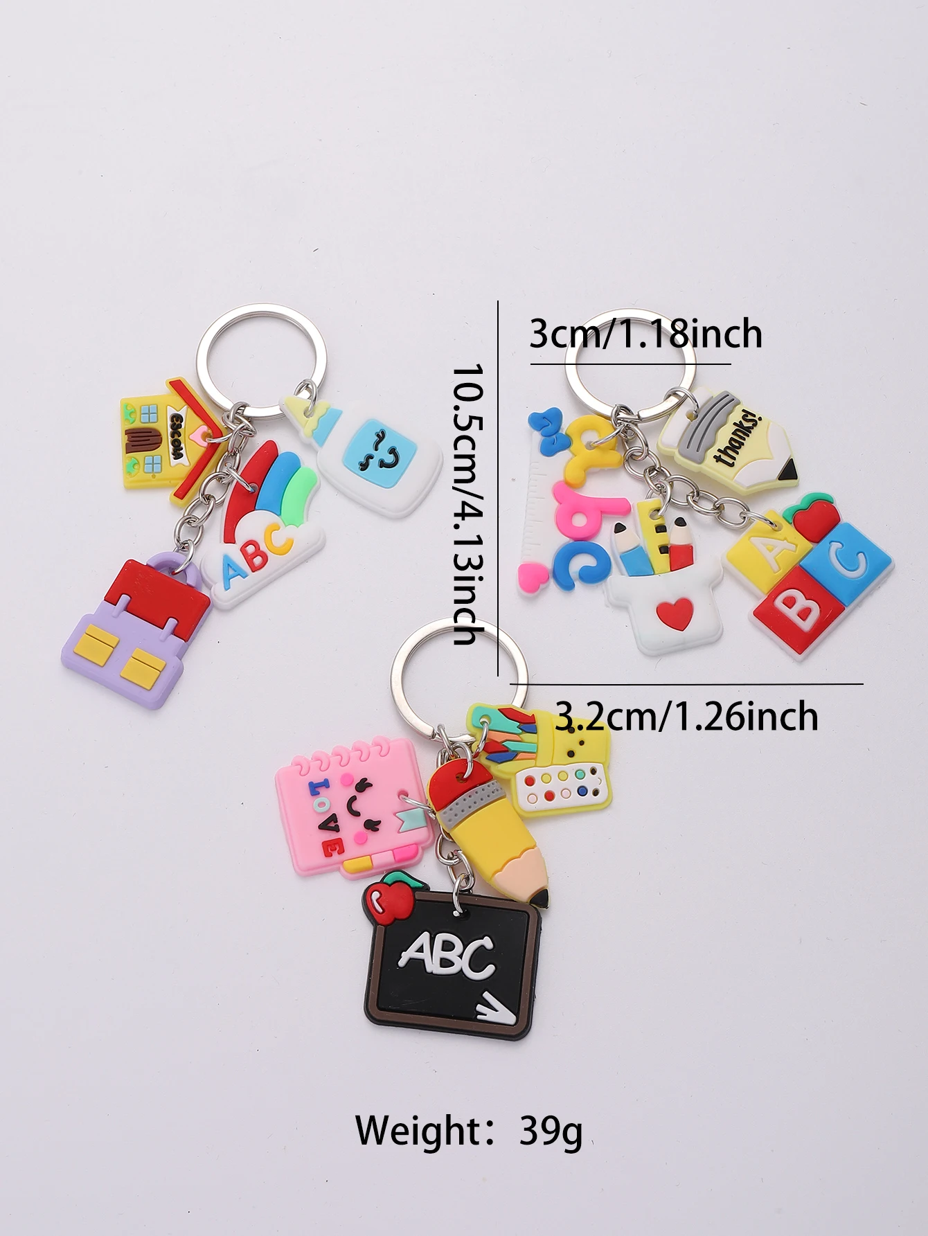 Porte-clés De Singe, Porte-clés De Dessin Animé Mignon, Pendentif De Sac D’animal De Dessin Anime En Silicone Porte Cles Creative Wild Fashion Bleu
