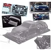 1/10 Porsch RWB 993 Body Shell,Widen RC Drift Body,Include Tail Wings /Light Buckles and Color Stickers Decals 1