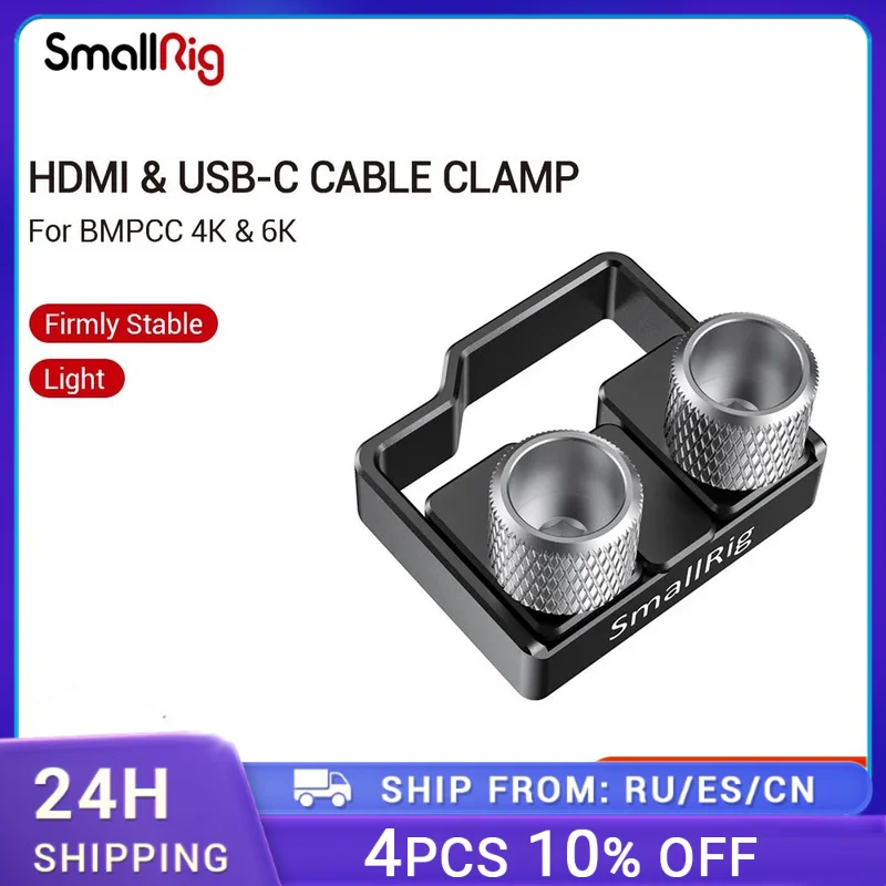 Smallrig Per Cavo Bmpcc 4K 6K Usb-C Morsetto Per Cavo Per Blackmagic Design Pocket Cinema Camera Morsetto Per Cavo Mount - 2246