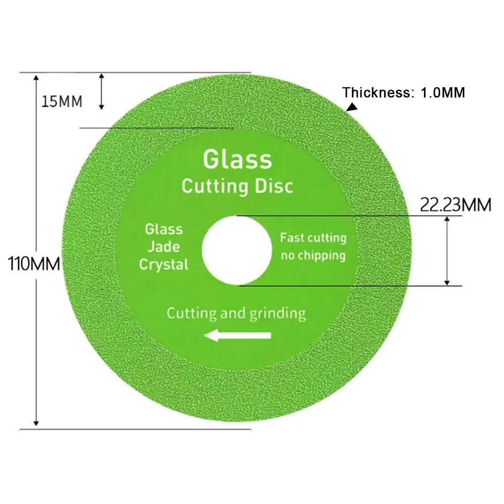 Enhanced Glass Cutting Diamond Disc - Sharp Polishing Blade for Marble, Ceramic Tile, and Jade