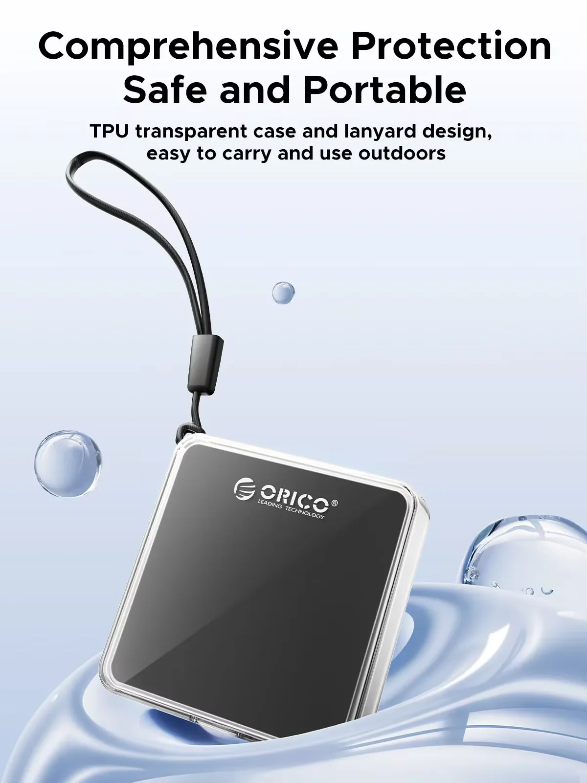 ORICO 마그네틱 2230 M.2 NVMe SSD 케이스 어댑터 10Gbps USB 3.2 M.2 to USB Type C 외장 박스 (아이폰 15 Pro Max, 아이패드, 맥북용)