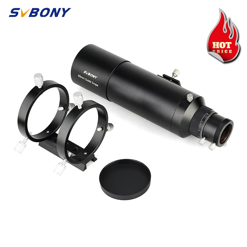 SVBONY Telescope Guide Scope 50mm/190 ,60mm/240mm,Compact Deluxe Guide Scope w/1.25