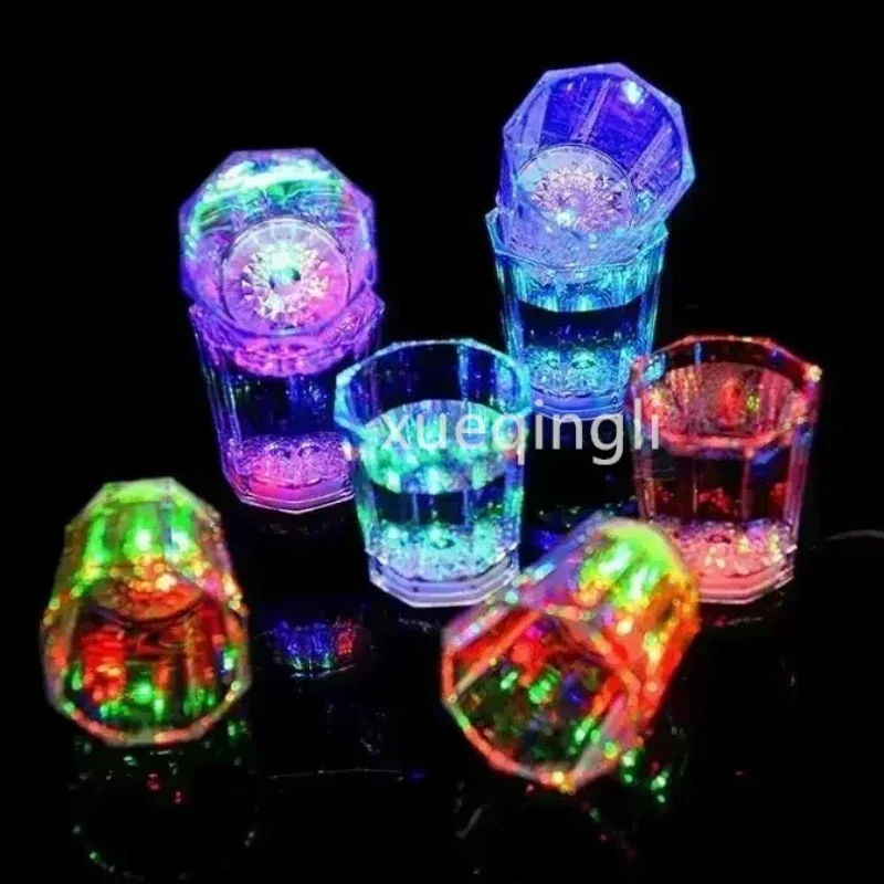 Flashing Plastic Cup 1PC Mini LED Flashing Beverage Wine Drink Cup for Bar Party