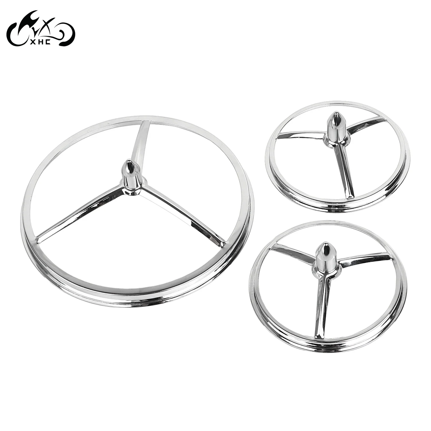 Motorcycle Accessories 7" Headlight & 4.5" Auxiliary Light Lamp Trim Ring Bullet Cover For Harley Touring Electra Tour Street Glide Road King