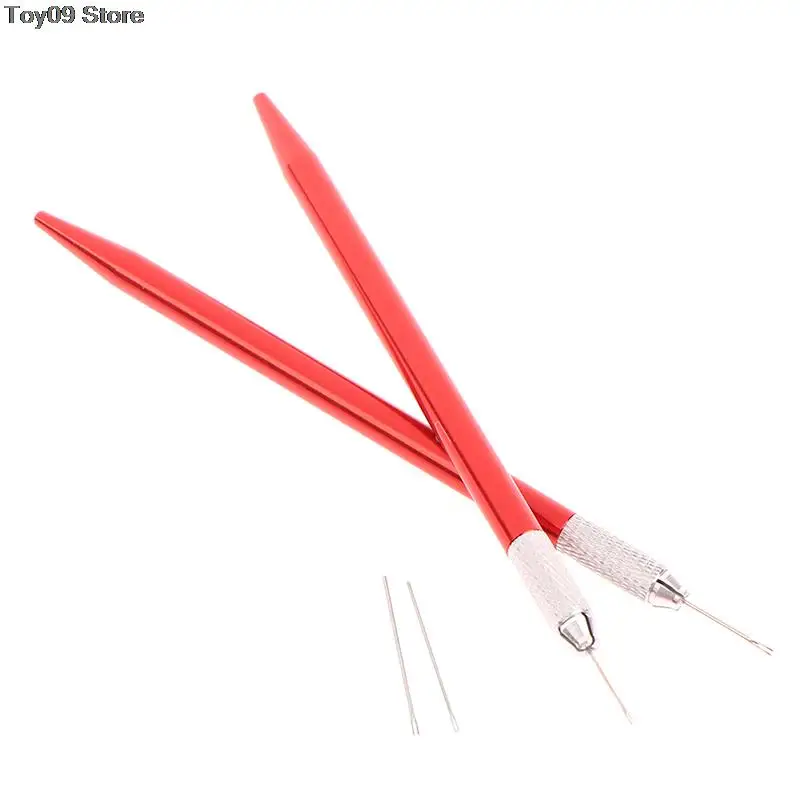 12cm Doll Hair Reroot Needle Kit Repaint Dolls Head Reborn Hair Rooting Tools Wig Making Supplies Accessories Set 0.6mm 0.8mm