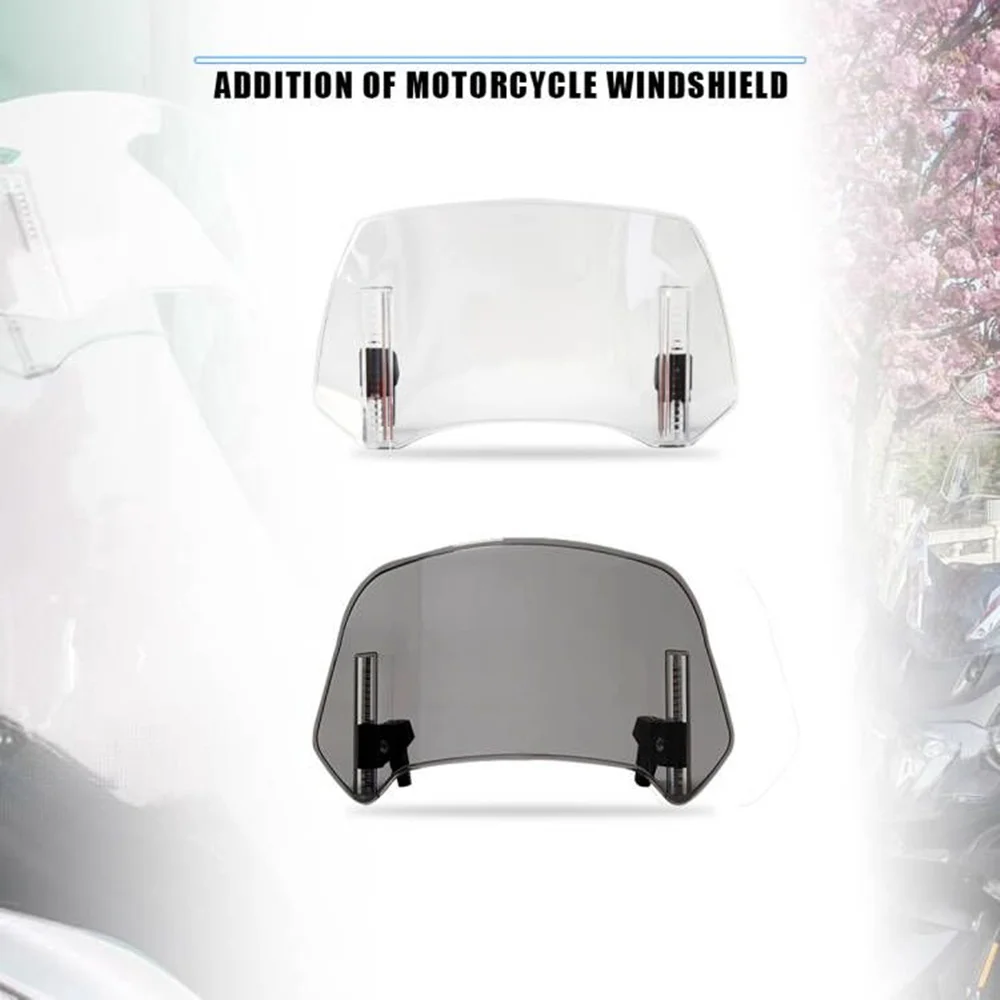 Motorcycle Windscreen Windshield Adjustable Windscreen Deflector Universal  For R1200GS F800GS For KAWASAKI Z650 Z750 Z800 Z900 - AliExpress