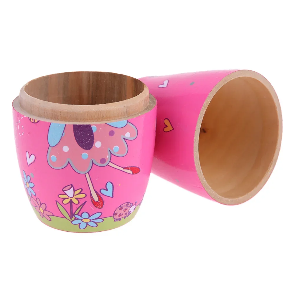 5 Piece Set Matryoshka Doll Handmade Wood Stacking Home Room Decoration Children Toys Angel Hand Painted Halloween Birthday Gift