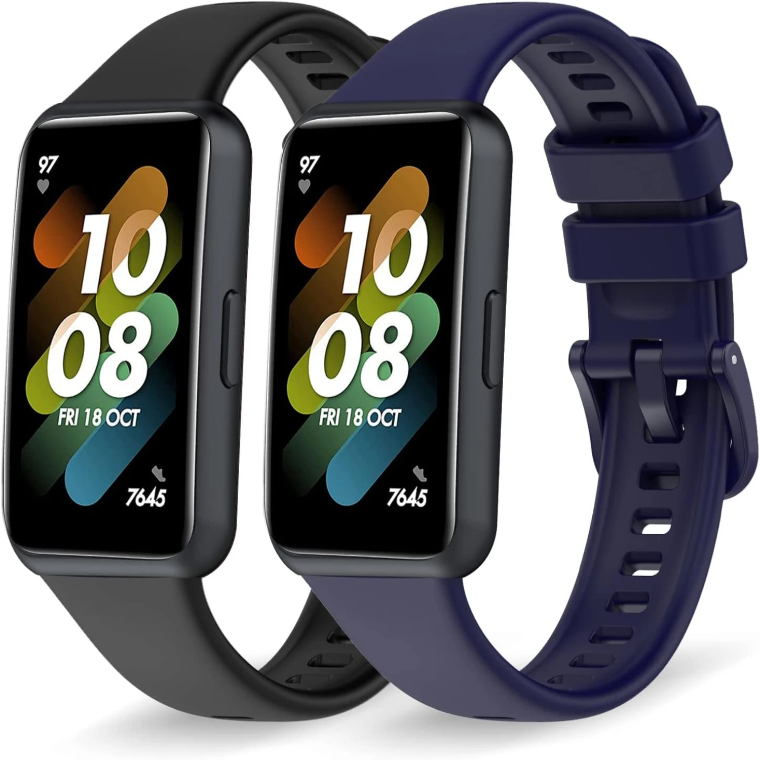 Upgrade your fitness gear today with these premium, stylish, and comfortable silicone replacement wristband straps for Band 7 -