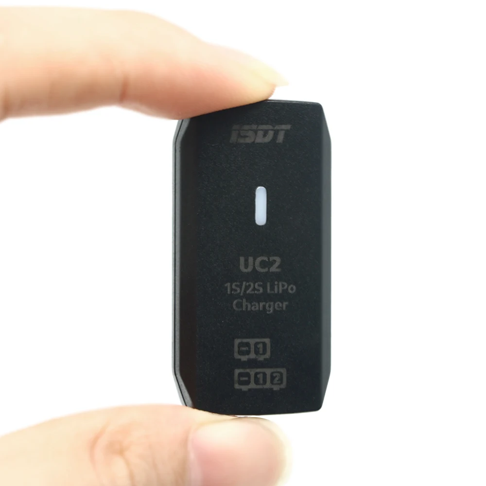 ISDT UC2 1S/2S LiPo Smart Battery Balance Charger USB Type-C Input Port XH2.54 Balance Port Direct Charger 2