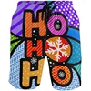 3D Christmas Tree Xmas Reindeer Printed Snowflake Santa Claus Short Pants y2k Board Shorts Summer Swimsuit Cool Surf Swim Trunks 4