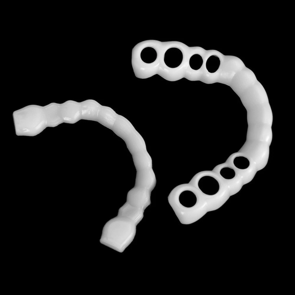 Superiore Inferiore Comfort Temporaneo Fit Denti Finti Protesi Cosmetica Faccette Sorridenti Copertura Del Tutore Dei Denti Finti Con Gel Di Colla Gut