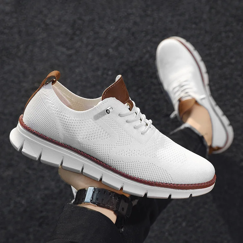 Stylish Oxfords Fashion Formal Business Urban Breathable Shoes for Male Non Slip Dress Sneakers for Man Men Casual Shoes Breeze 3