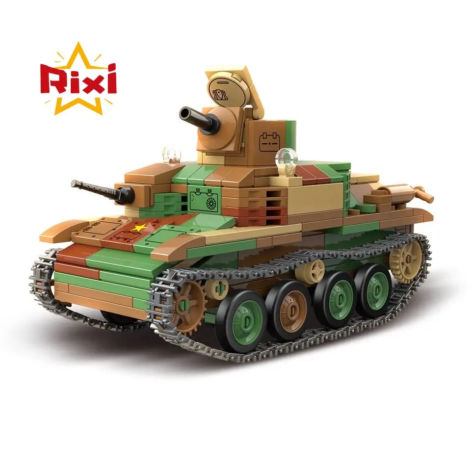 

World War II Military Type 92 Heavy Armored Vehicle Battle Tank Model Building Blocks Soldier Weapon Bricks Toys For Boys Gifts