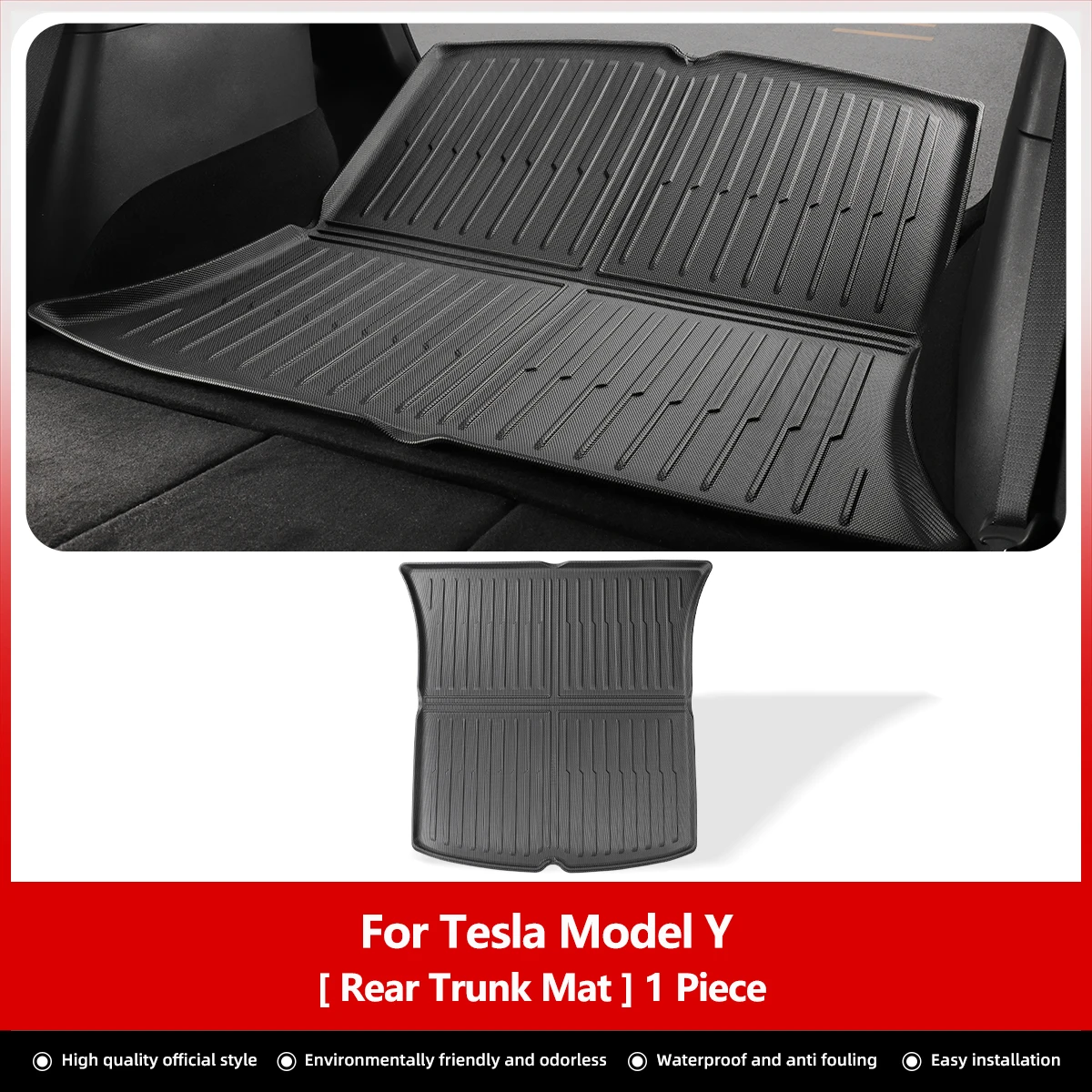 Premium Rear Seat Backrest Protective Pad - Trunk Mat and Anti-Kick Car Interior Accessory