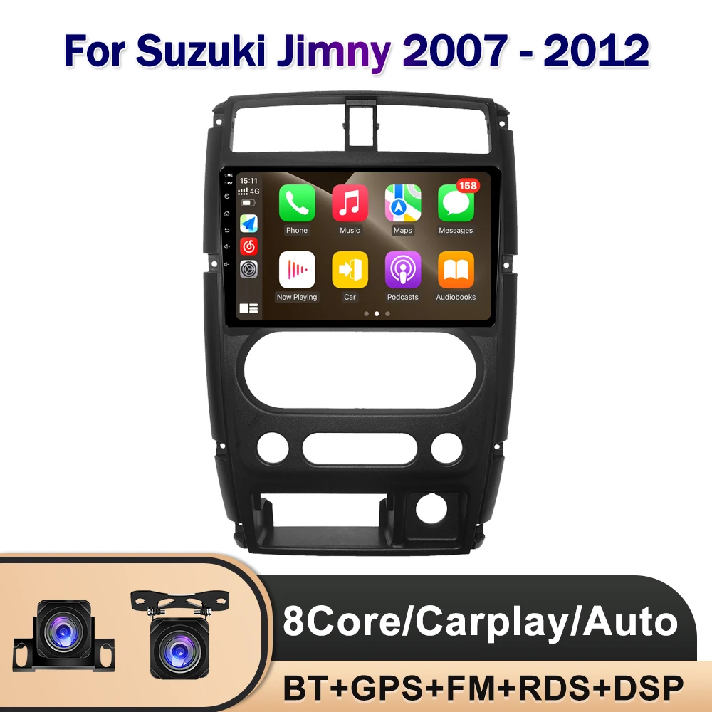 

9 Inch Android 13 For Suzuki Jimny 2007 - 2012 Car Radio No 2din AHD Navigation GPS Video Stereo QLED Multimedia ADAS DSP RDS BT