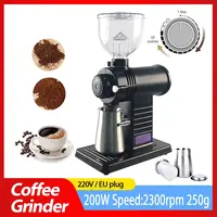 220V Electric Coffee Grinder Machine Coffee Beans Particle Fully Automatic Detachable 10 File Adjustable High Capacity Fast 1