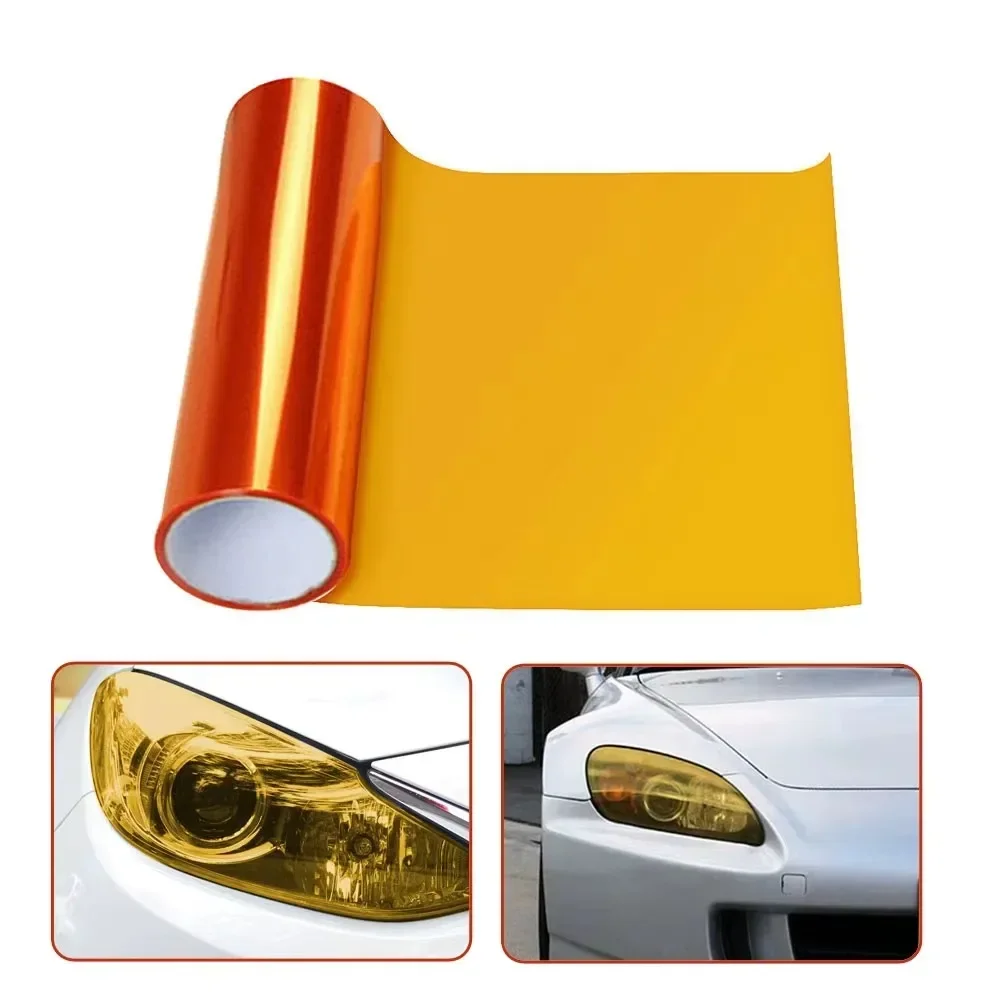 MLAHUIER Car Taillight Headlight Fog Light Light Self-Adhesive Tint Film, 12×48 - View #3