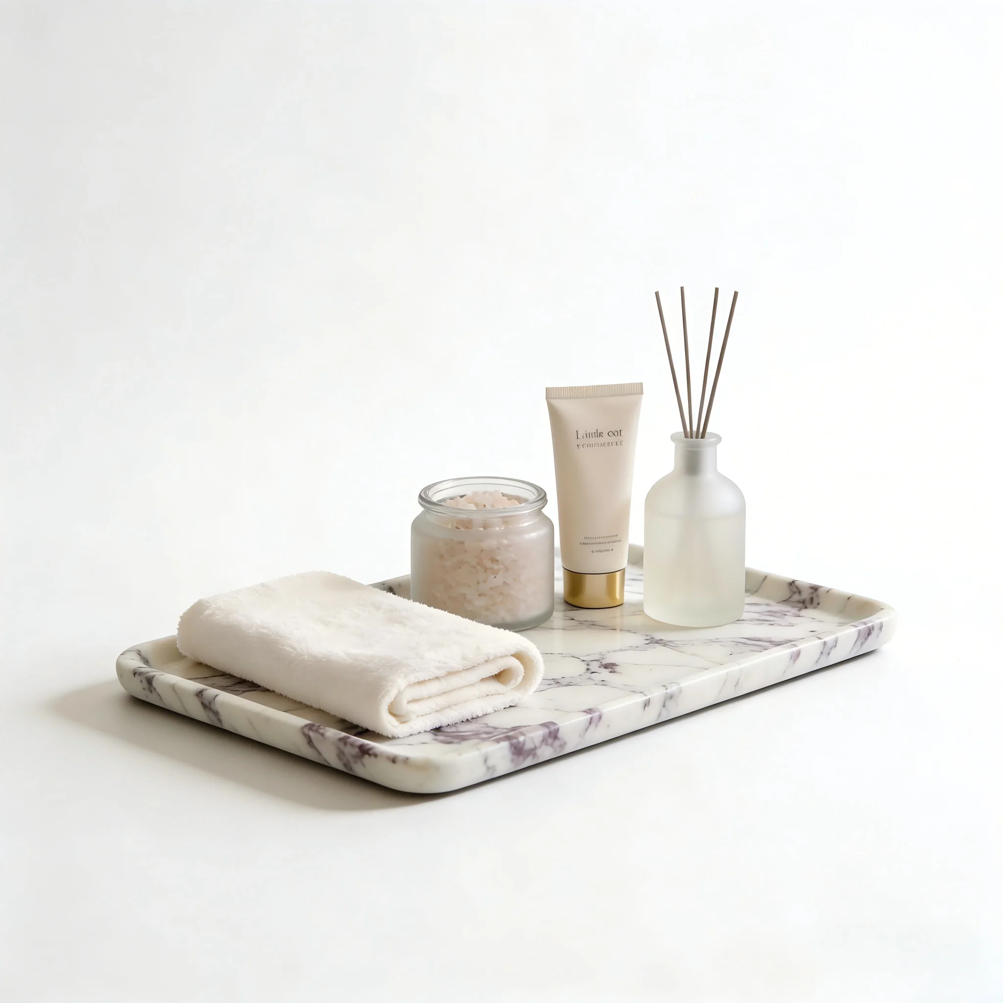 صينية مستطيلة من رخام كالاكاتا البنفسجي، صينية زخر...