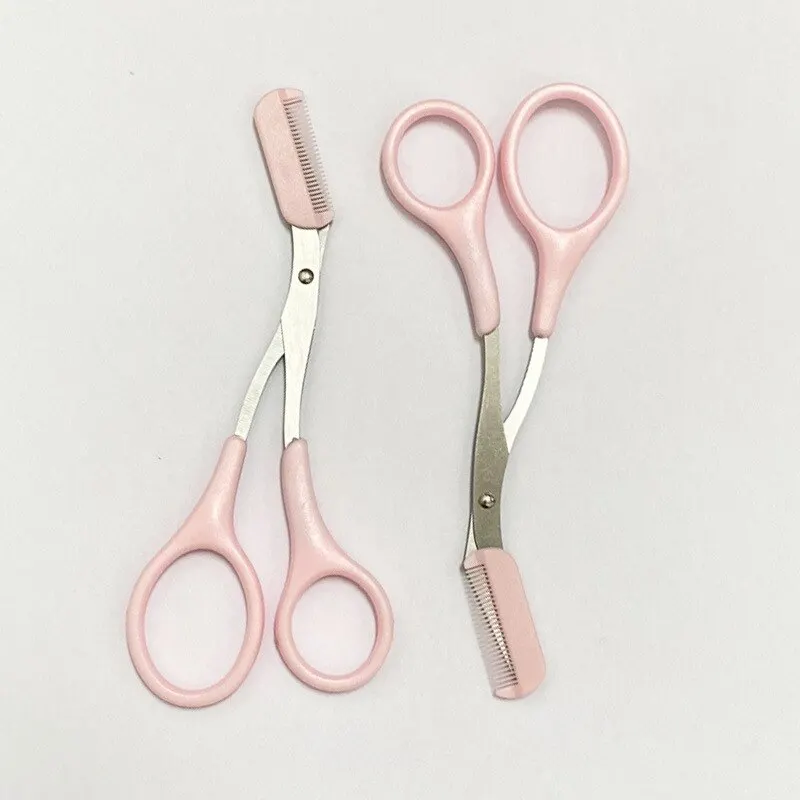 Eyebrow Trimming Knife Eyebrow Face Razor Women Professional Scissors Comb Brow Trimmer Scraper Accesso eyebrow trimmer